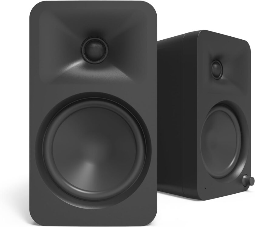 140W Powered  Speakers with Bluetooth 5.0 and  Input  4” Woofers with Deep Bass Extension  Bi-lified   Automatic Crossover Quality Sound  Black