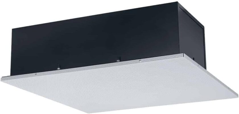8Inch Coaxial Lay-in  Ceiling Speaker with  Transformer, 2x2 Grille, 0.8 Cubic Feet losure; 20W Coaxial Driver with 12 Oz Magnet