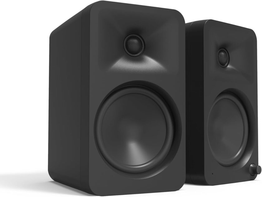 140W Powered  Speakers with Bluetooth 5.0 and  Input  4” Woofers with Deep Bass Extension  Bi-lified   Automatic Crossover Quality Sound  Black - Image 2