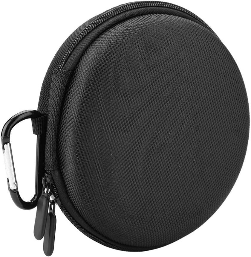 Bluetooth Speaker Bag Portable Full Bluetooth Speaker Storage Bag Case for A1with Carabiner for Transportation, Travelling, Outdoor Activities Black