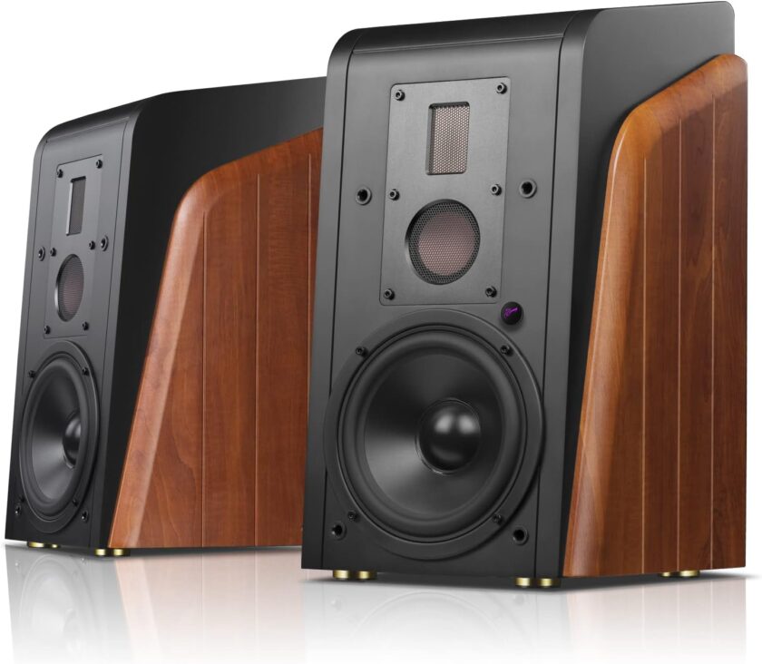 Bluetooth Bookshelf Speakers Wireless, Studio Monitors Speakers 3  Speakers, Hi-Res Sound 6.5" Woofer WiFi Home Speakers for Desktop /TV/Turntable