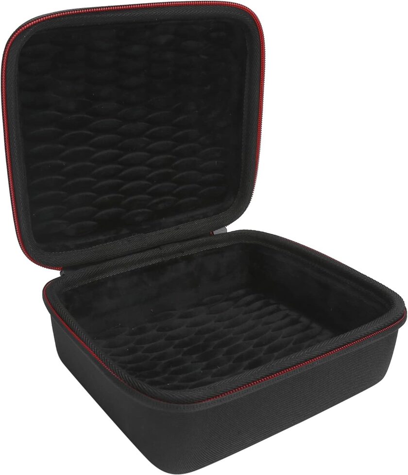 Bluetooth Speaker Storage Bag Shock Proof Drop Proof Wear Dirt Soft Texture High End Handle Design Portable Use In Car Travel Approx 18 6x16x8 6cm Black - Image 2