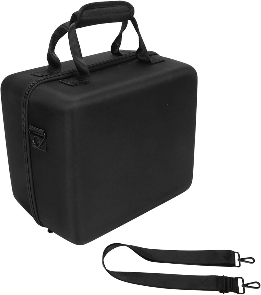 Hard Case for  Bluetooth Speaker, Portable Waterproof Wearproof Travel Carrying Storage Bag with Strap, for Speaker, Microphone, Power Cord, etc. - Image 2