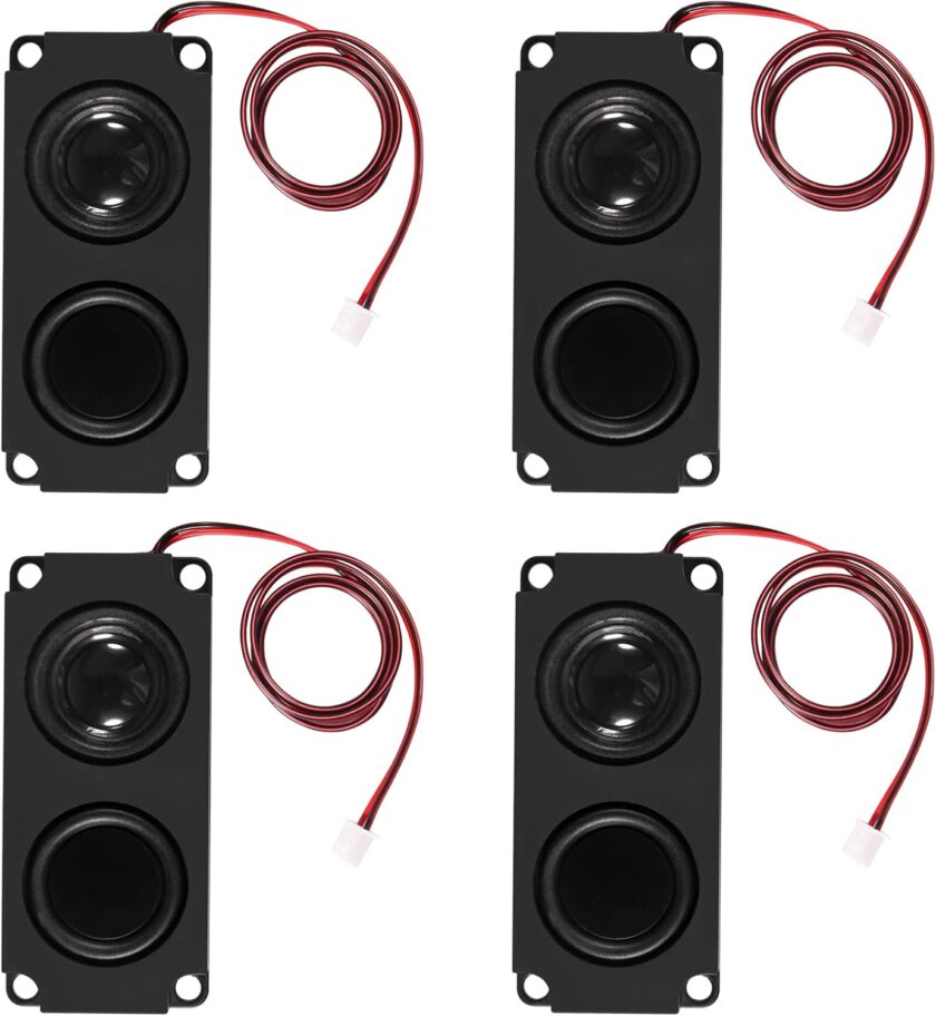 4s Speaker 5 Watt 8 Ohm Double City Mini Speaker Full-Re City Advesing Machine Small Speaker 3.3V 5V with 2 pin Interface Compatible with  Electronic Projects