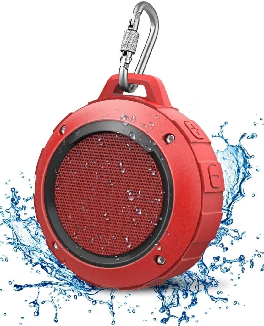 Outdoor Waterproof Bluetooth Speaker, Wireless Portable Mini Shower  Speaker with Subwoofer, Enhanced Bass, Built in Mic for Sports, Pool, Beach, Hiking,
