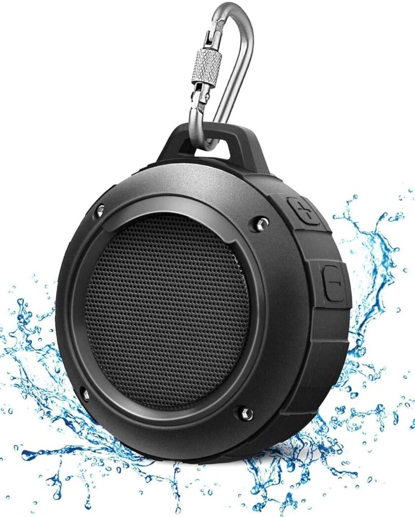 Outdoor Waterproof Bluetooth Speaker, Wireless Portable Mini Shower  Speaker with Subwoofer, Enhanced Bass, Built in Mic for Sports, Pool, Beach, Hiking,