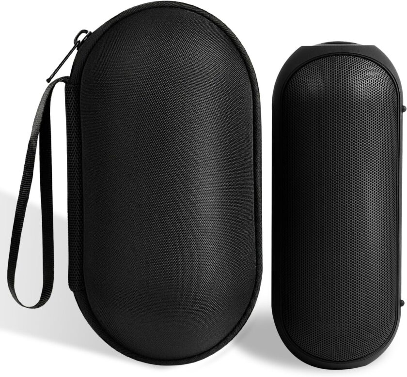 Hard Travel Case for  Bluetooth Speakers, Hard Shell Protective Carrying Bag for Home Storage, Black - Image 2